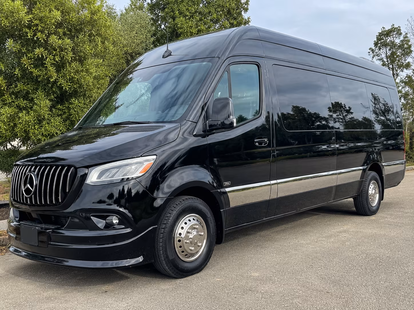 ceremony to reception sprinter van transfers and multi venue wedding day transportation in santa maria