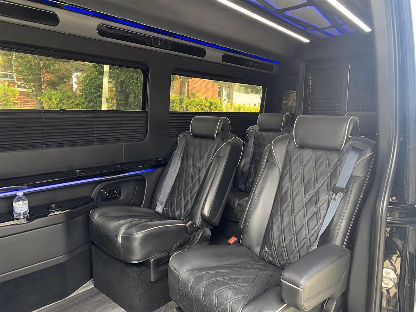 santa maria 10 passenger sprinter van inside